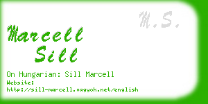 marcell sill business card